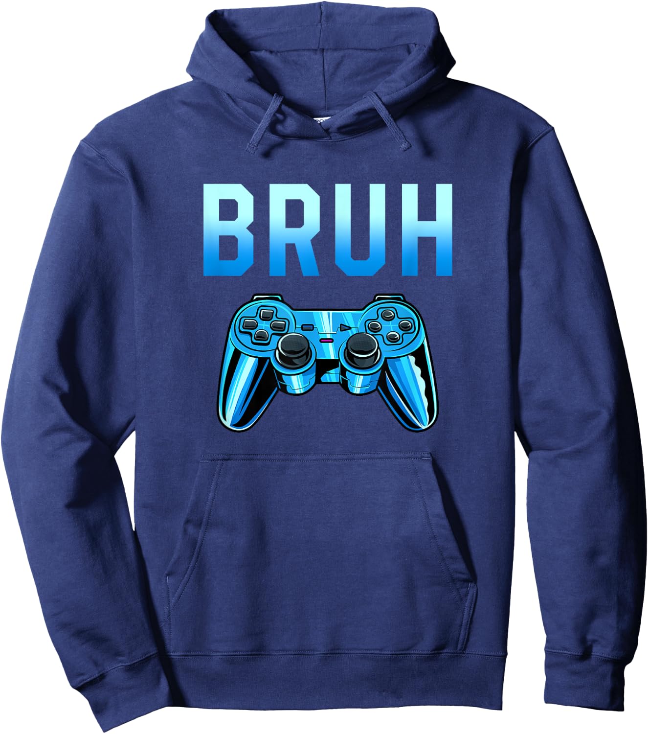 Bruh Meme Gamer Birthday Funny Saying Brother Teens Boys Hoodie - Hoodie | Navy