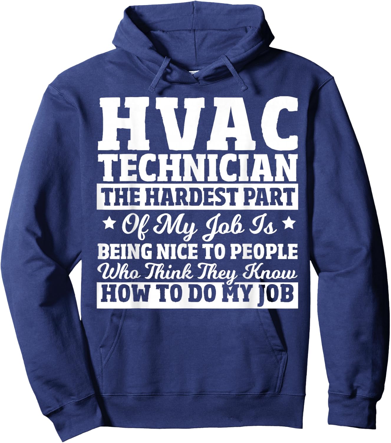 Sarcasm Lover - Hvac Tech Sarcastic Saying Hvac Technician Hoodie - Hoodie | Navy
