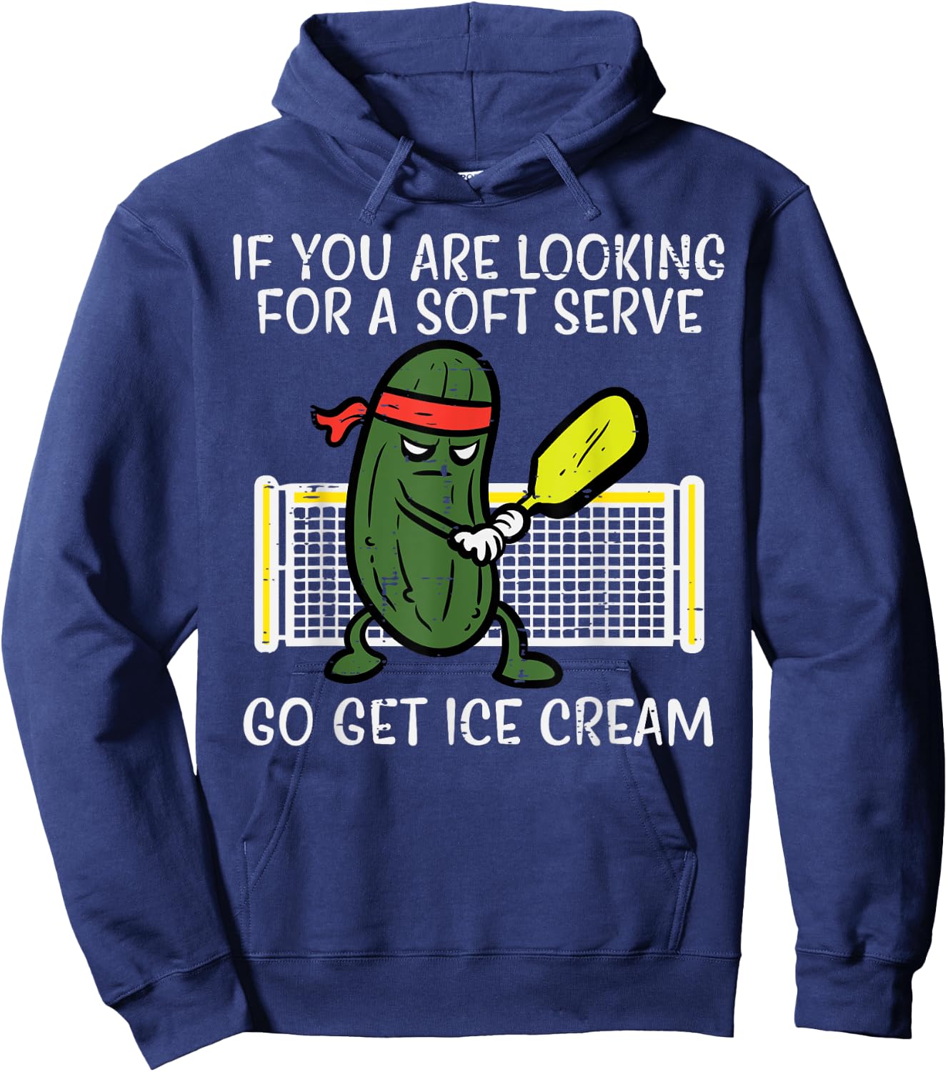 Pickleball Looking For Soft Serve Ice Cream Men Women Kids Hoodie - Hoodie | Navy