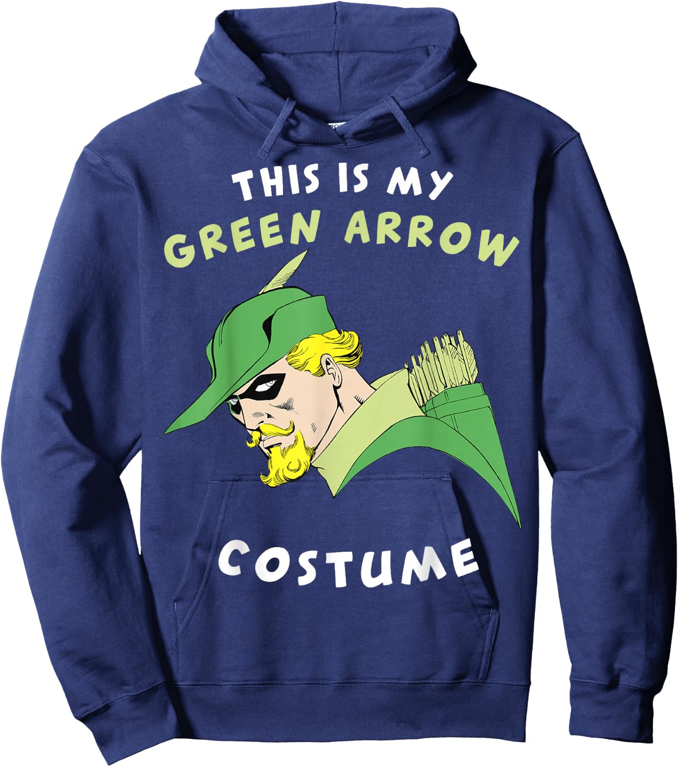 DC Comics This is My Green Arrow Costume Text Hoodie - Hoodie | Navy
