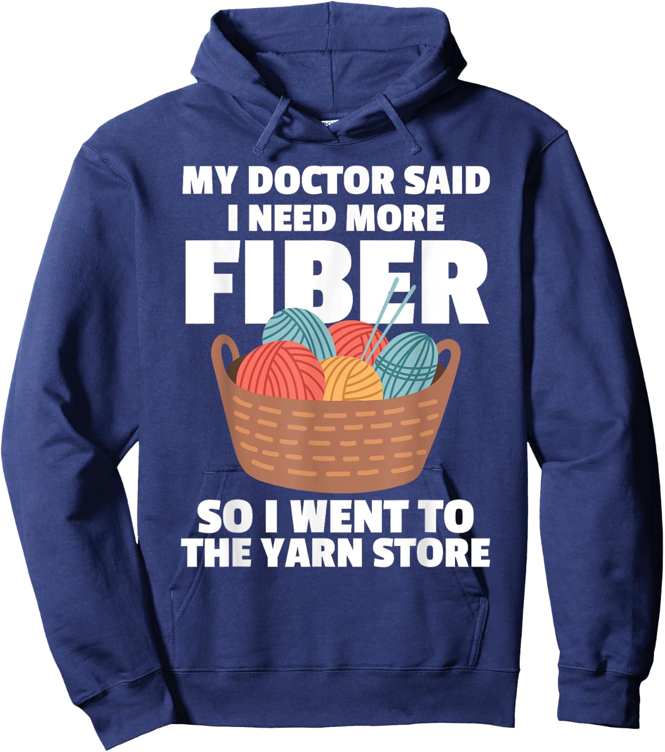Funny Crocheting Mom Knitting Yarn Crochet Lovers Hoodie - Hoodie | Navy