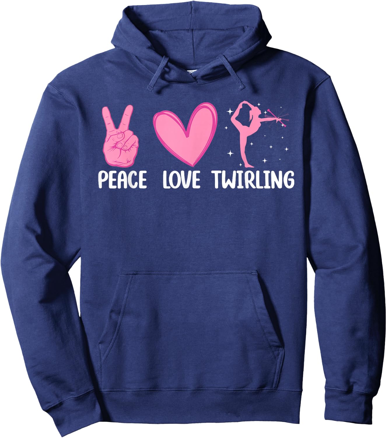 Funny Baton Twirling Design For Girls Women Baton Twirlers Hoodie - Hoodie | Navy