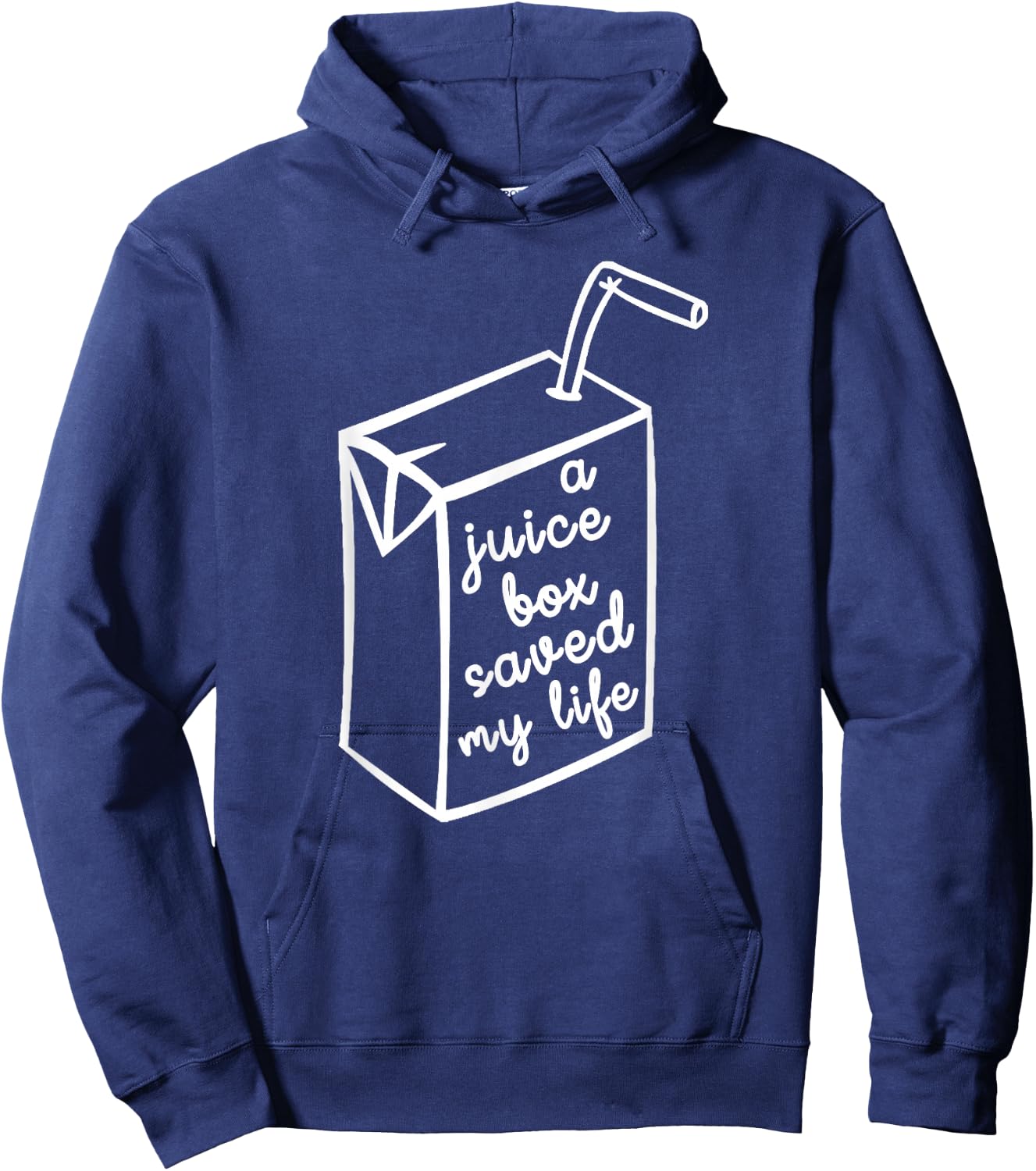 Diabetes Shirts For Kids - A Juice Box Saved My Life Hoodie - Hoodie | Navy