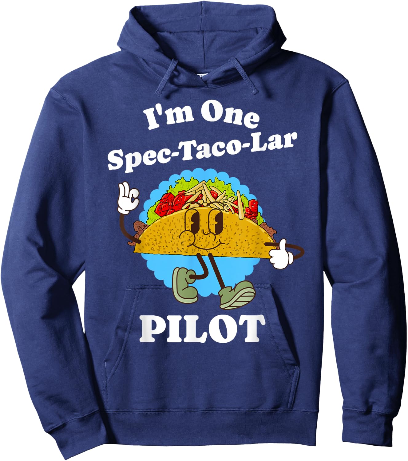 Pilot Appreciation Taco Pun Funny Airplane Pilot Flying Hoodie - Hoodie | Navy