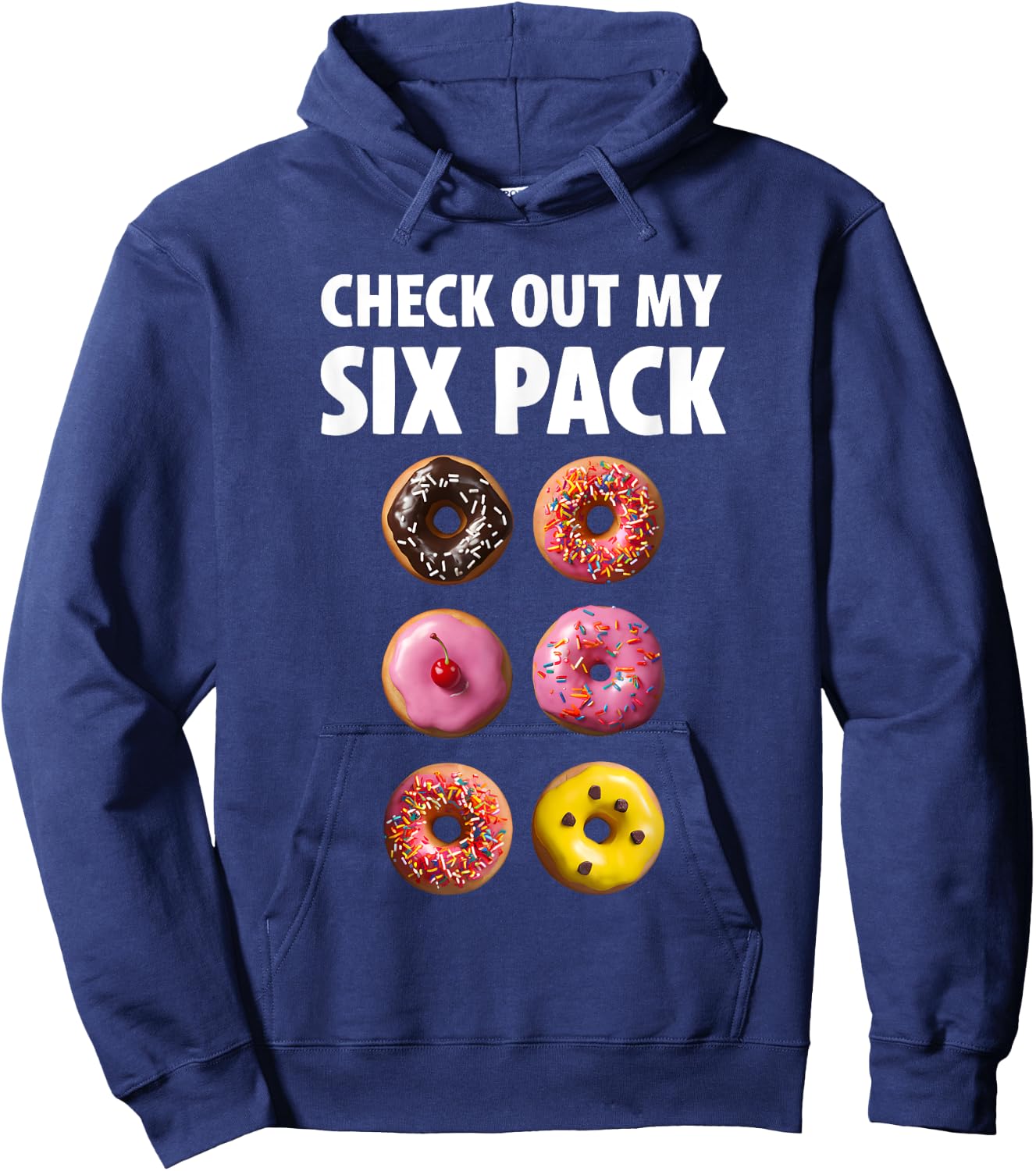Check Out My Six Pack Donuts Fitness Gym Workout lovers Hoodie - Hoodie | Navy