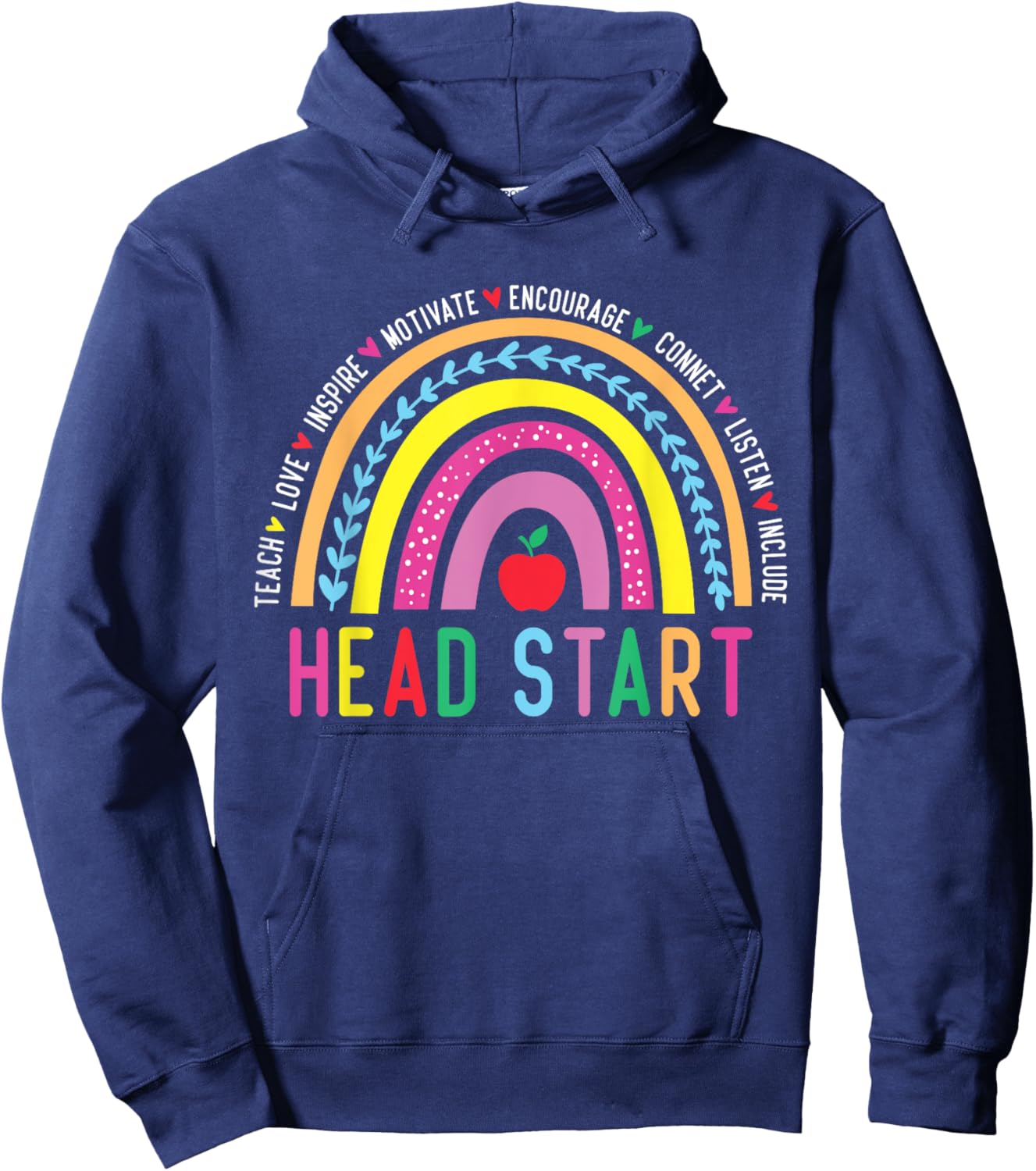 Back to School Head Start Squad Homeschool Headstart Teacher Hoodie - Hoodie | Navy