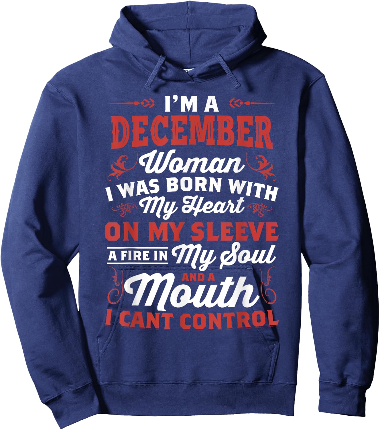 I'm An December Women Queen Born In December Hoodie - Hoodie | Navy
