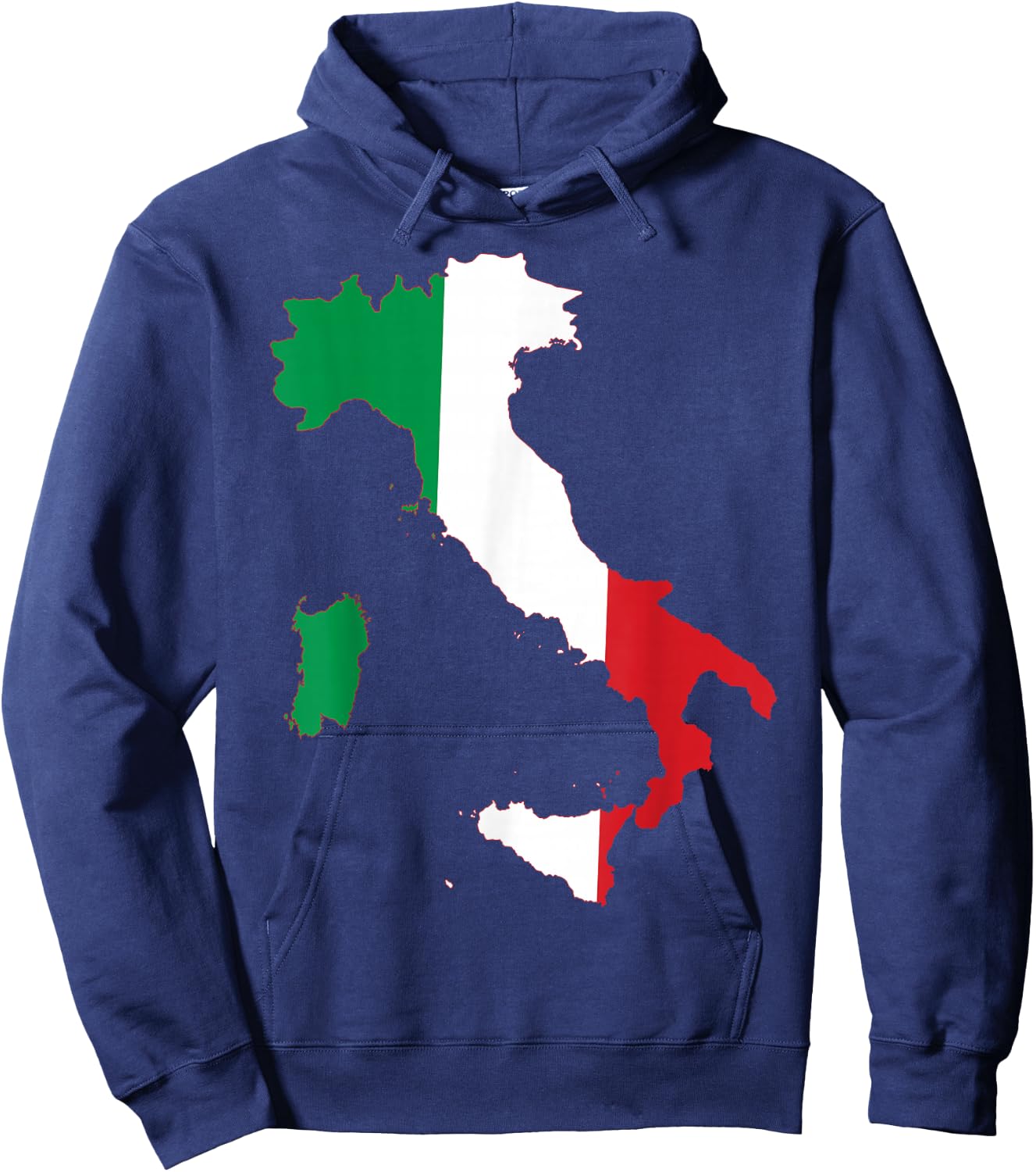 Italy Flag Heart Heartbeat for Italy Men Women Kids Hoodie - Hoodie | Navy