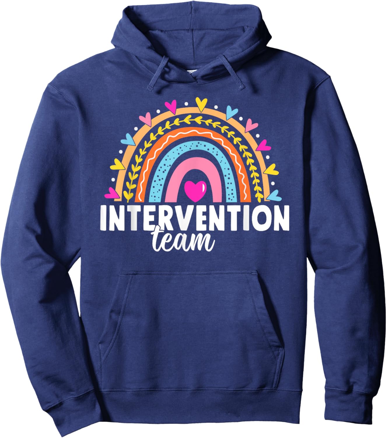 RTI Team Response Intervention Teacher School Squad Hoodie - Hoodie | Navy