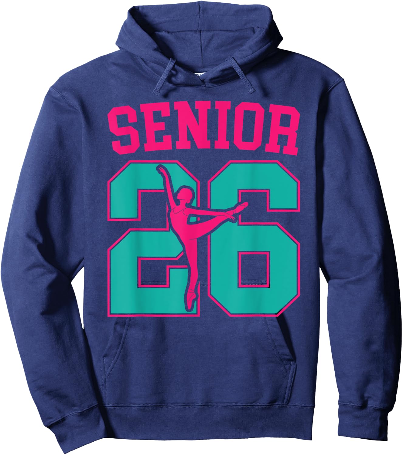 Dance Senior 2026 Class Of 2026 Dancing Senior Hoodie - Hoodie | Navy
