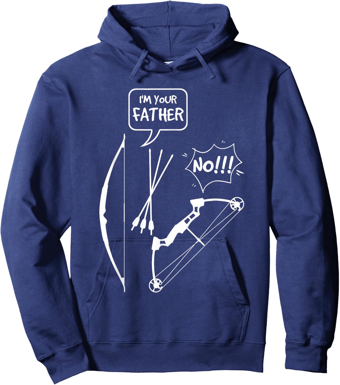 I'M Your Father No Traditional Archery Instinctive Archery Hoodie - Hoodie | Navy