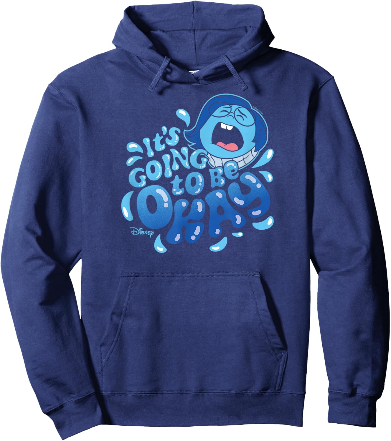Inside Out 2 - Sadness Emotion Character Going to Be Okay Hoodie - Hoodie | Navy
