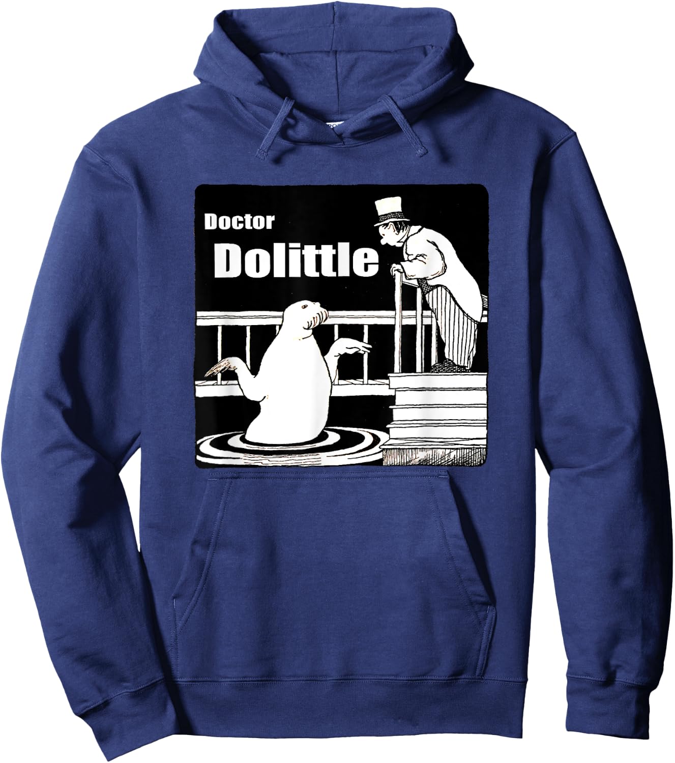 Dr Dolittle Speaking with A Walrus Hoodie - Hoodie | Navy