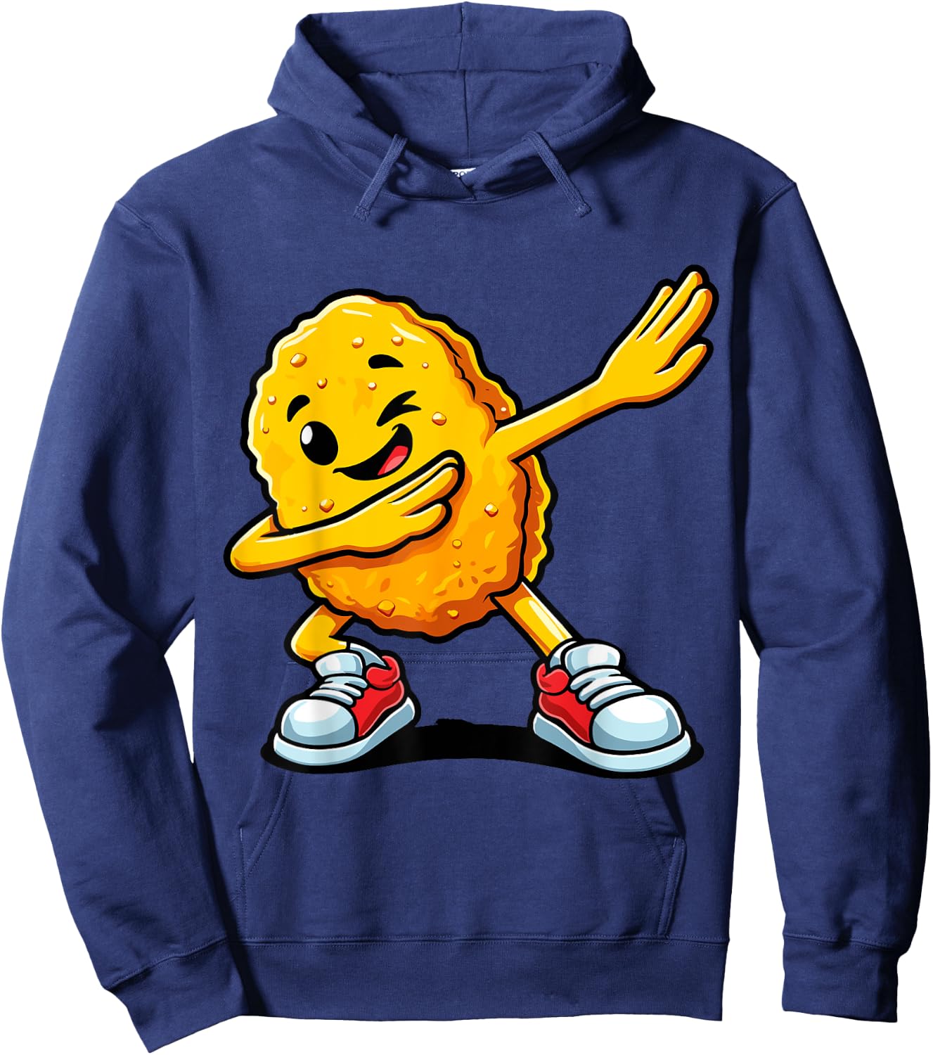 Humorous Chicken Nugget lover Gifts -Adults Black Small Hoodie - Hoodie | Navy