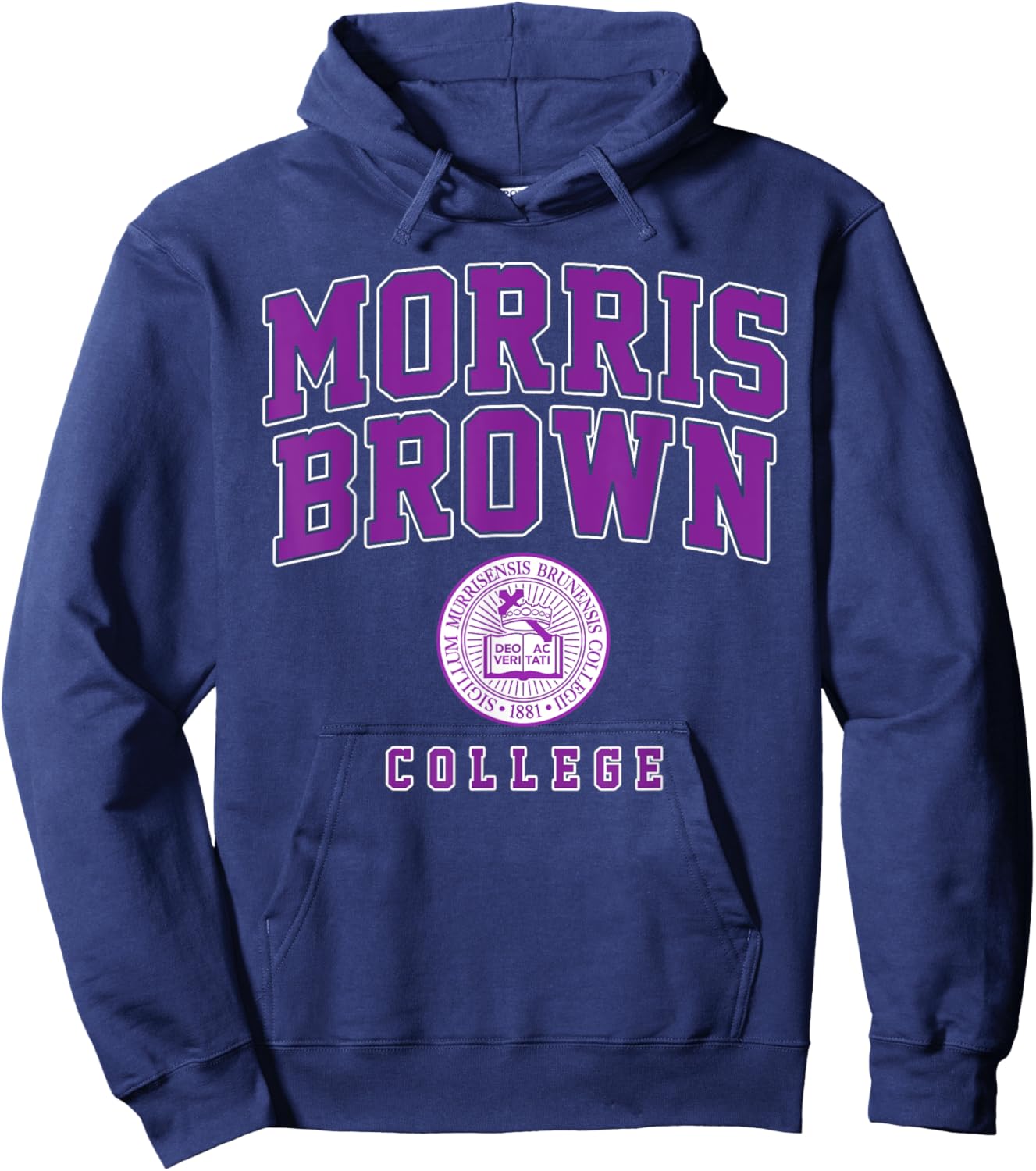 Morris Brown College Arch Vintage Sports Design Men Women Hoodie - Hoodie | Navy