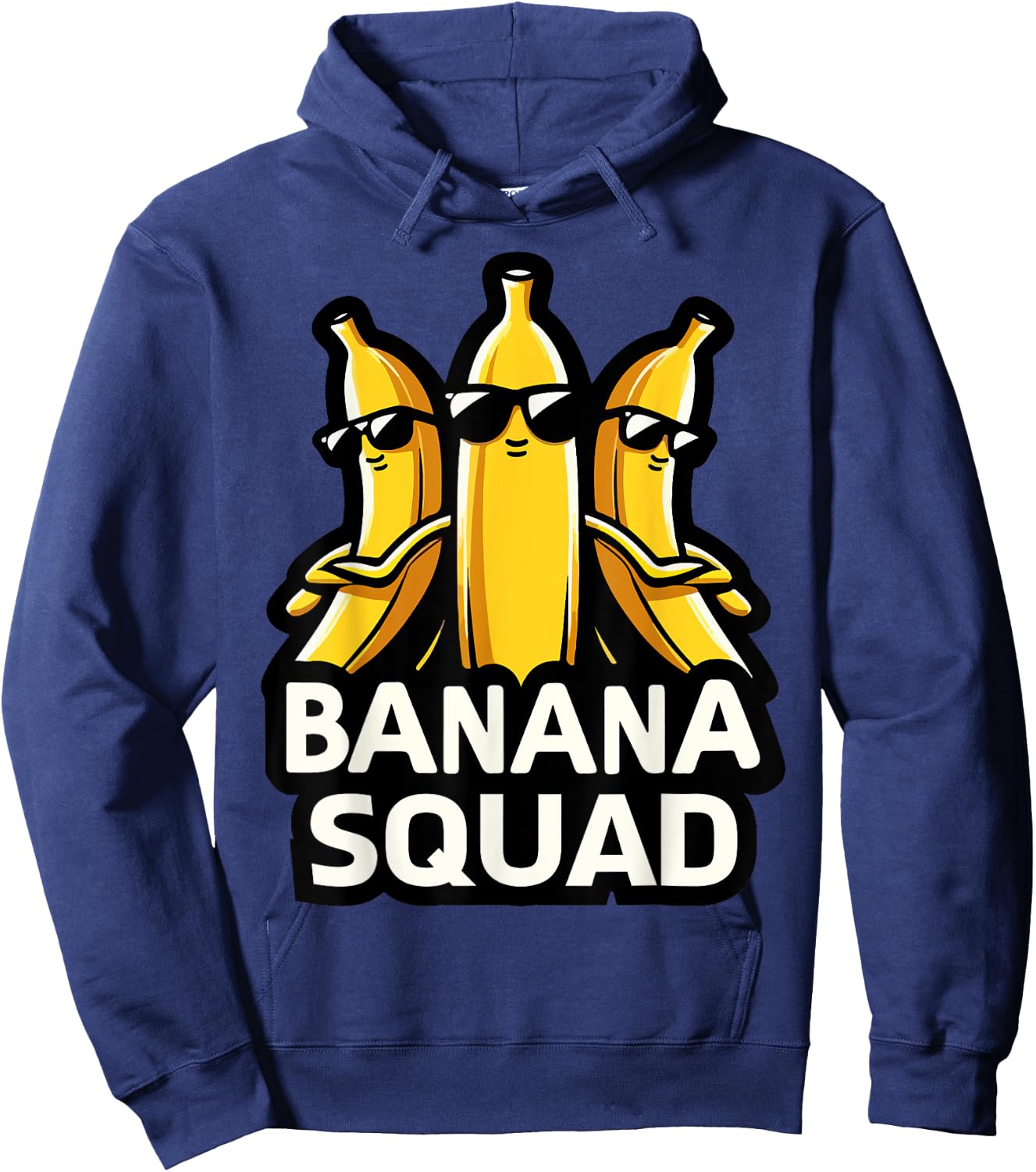 Banana Squad Funny Fruit Banana Lover Team Banana Crew Hoodie - Hoodie | Navy