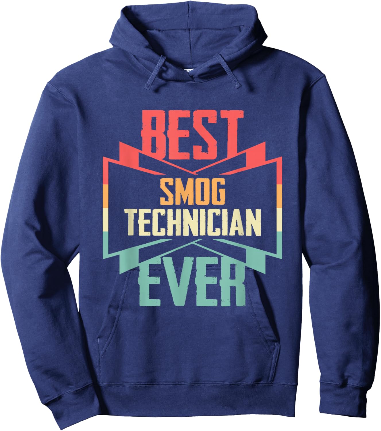 Vintage Best Smog Technician Ever Hoodie - Hoodie | Navy