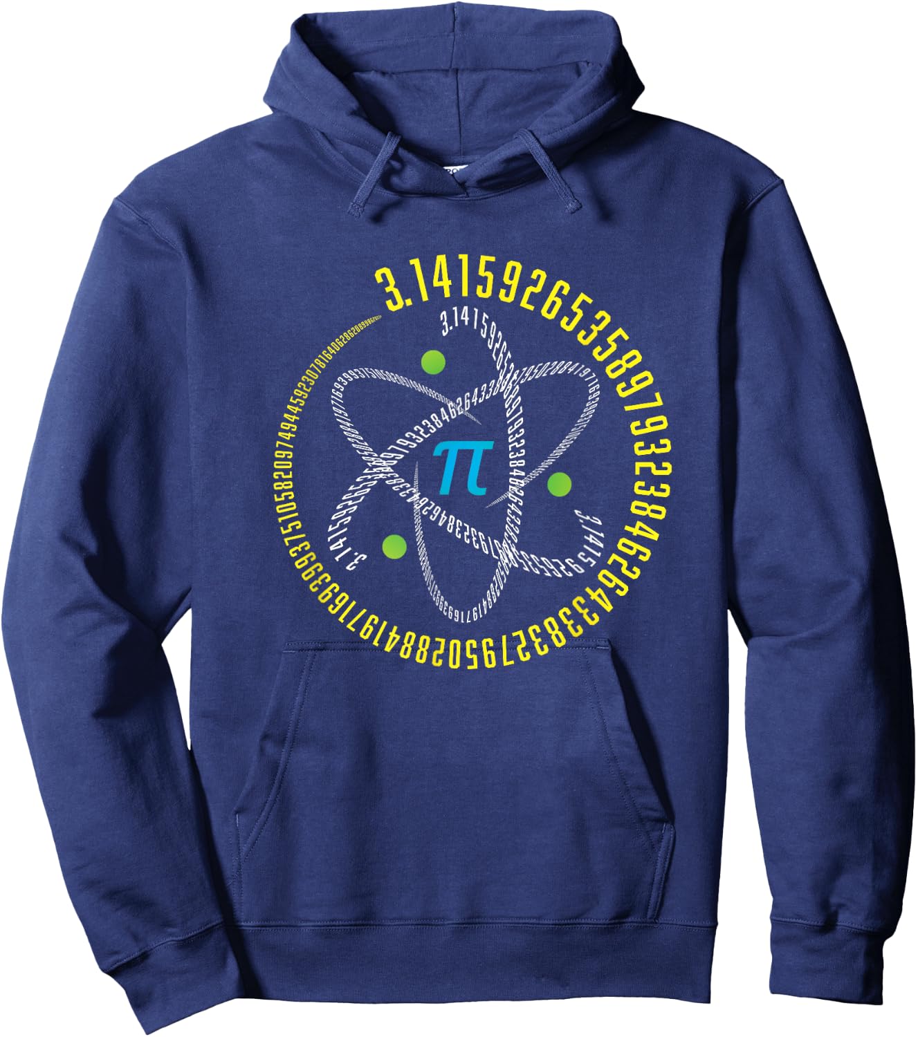 Math Geek Pi Day - Hey Teacher! Atom Pi Math Science STEM Gift 3.14 Pi Day Hoodie - Hoodie | Navy