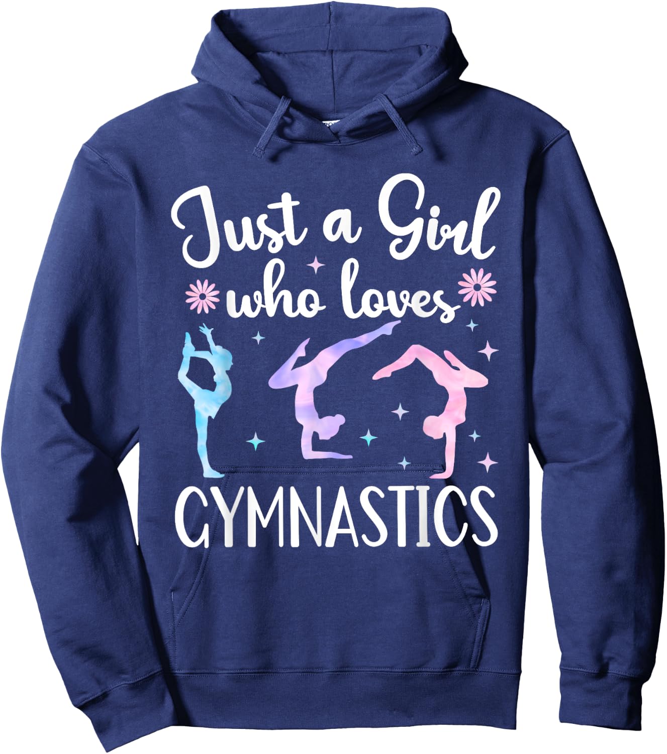 Just A Girl Who Loves Gymnastics Gymnast Gymnastic Tumbling Hoodie - Hoodie | Navy