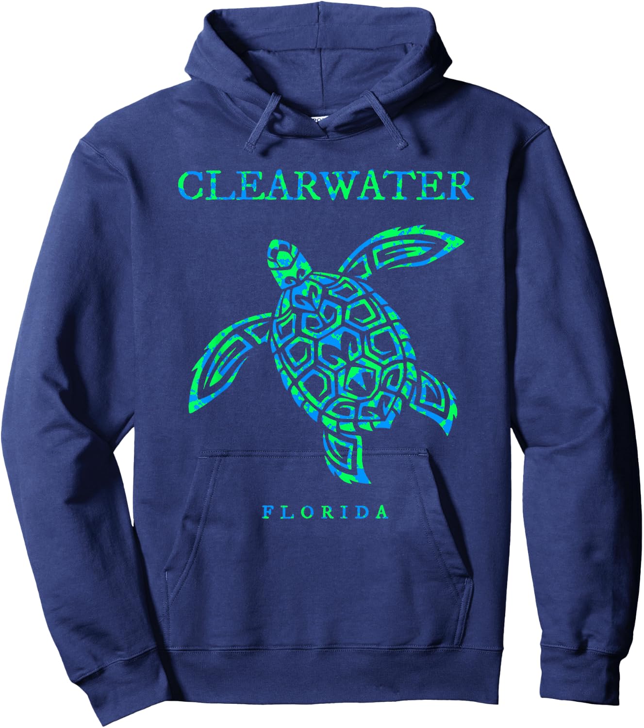 Clearwater Florida Sea Turtle Boys Girls Toddler Hoodie - Hoodie | Navy