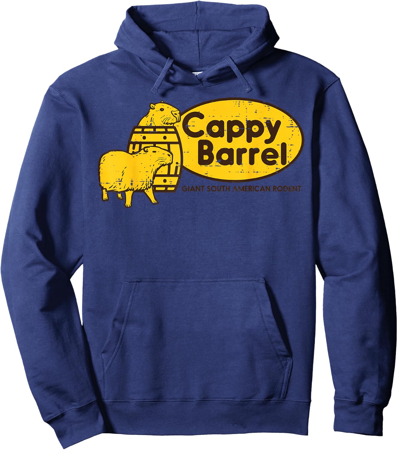 Capybara Cappy Barrel Giant South American Rodent Men Women Hoodie - Hoodie | Navy