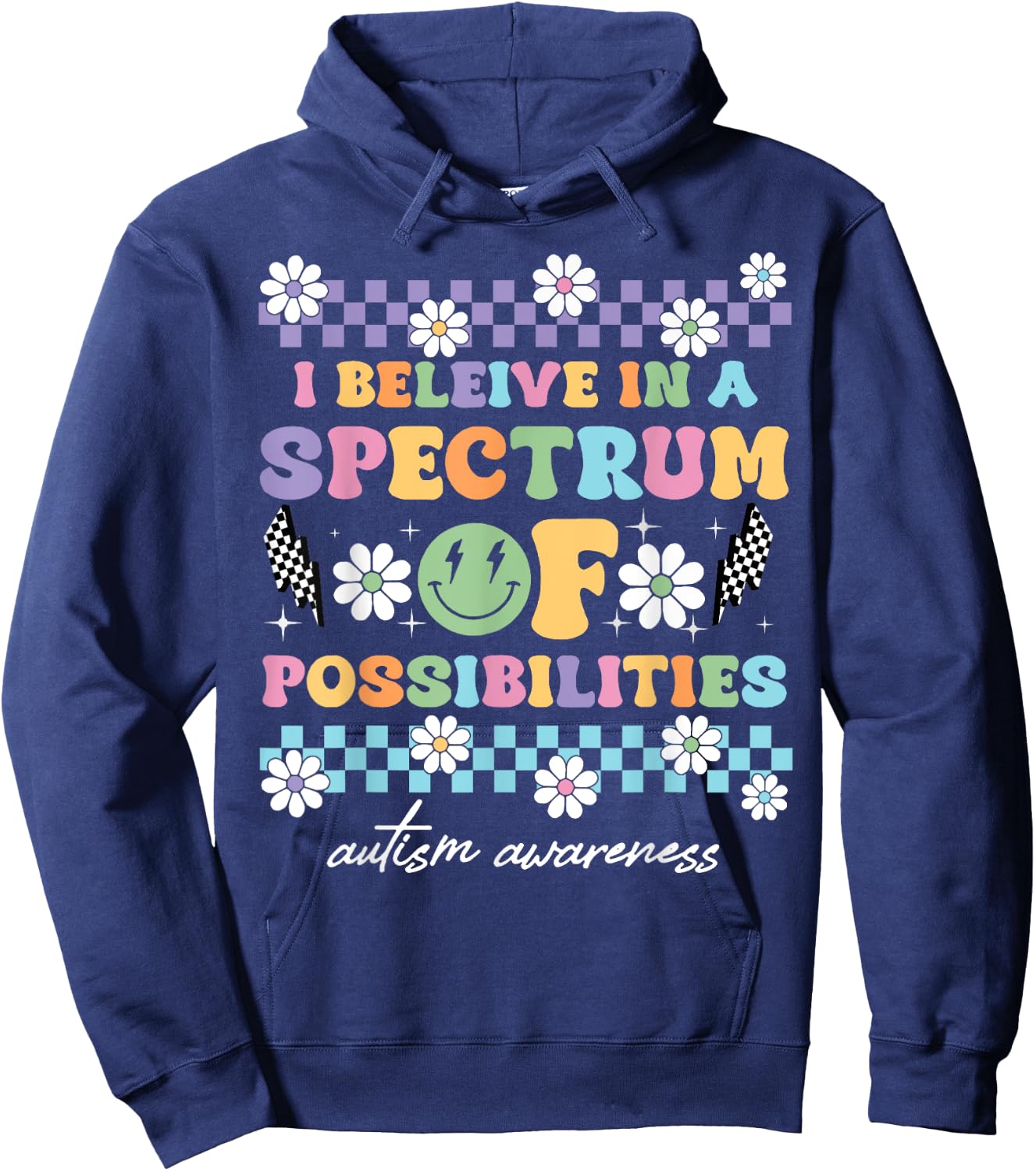 I Believe In A Spectrum Of Possibilities Hoodie - Hoodie | Navy