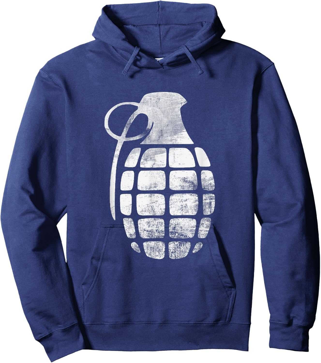 RETRO GRENADE BOMB - army war explosive Hoodie - Hoodie | Navy