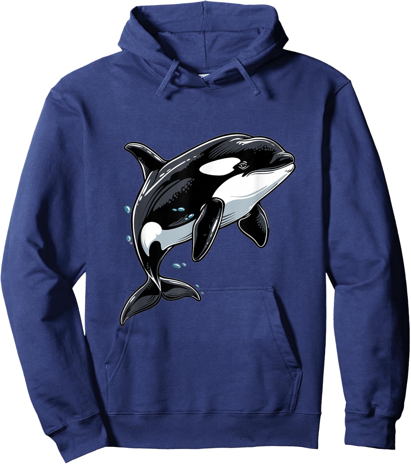 Orca Whale Graphic Hoodie - Hoodie | Navy