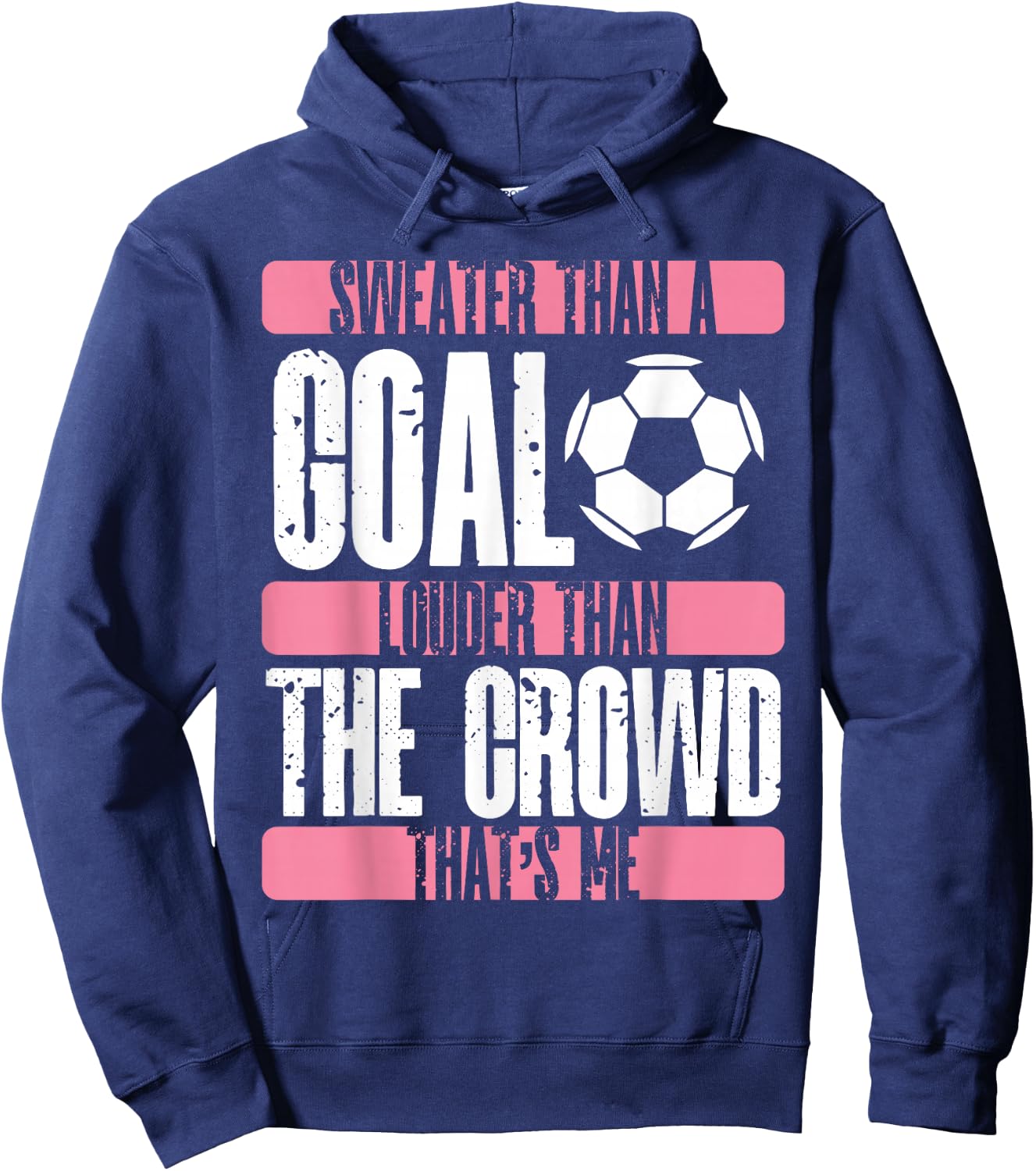 Soccer Girl Soccer Fans Soccer Club Football Soccer Mom Hoodie - Hoodie | Navy
