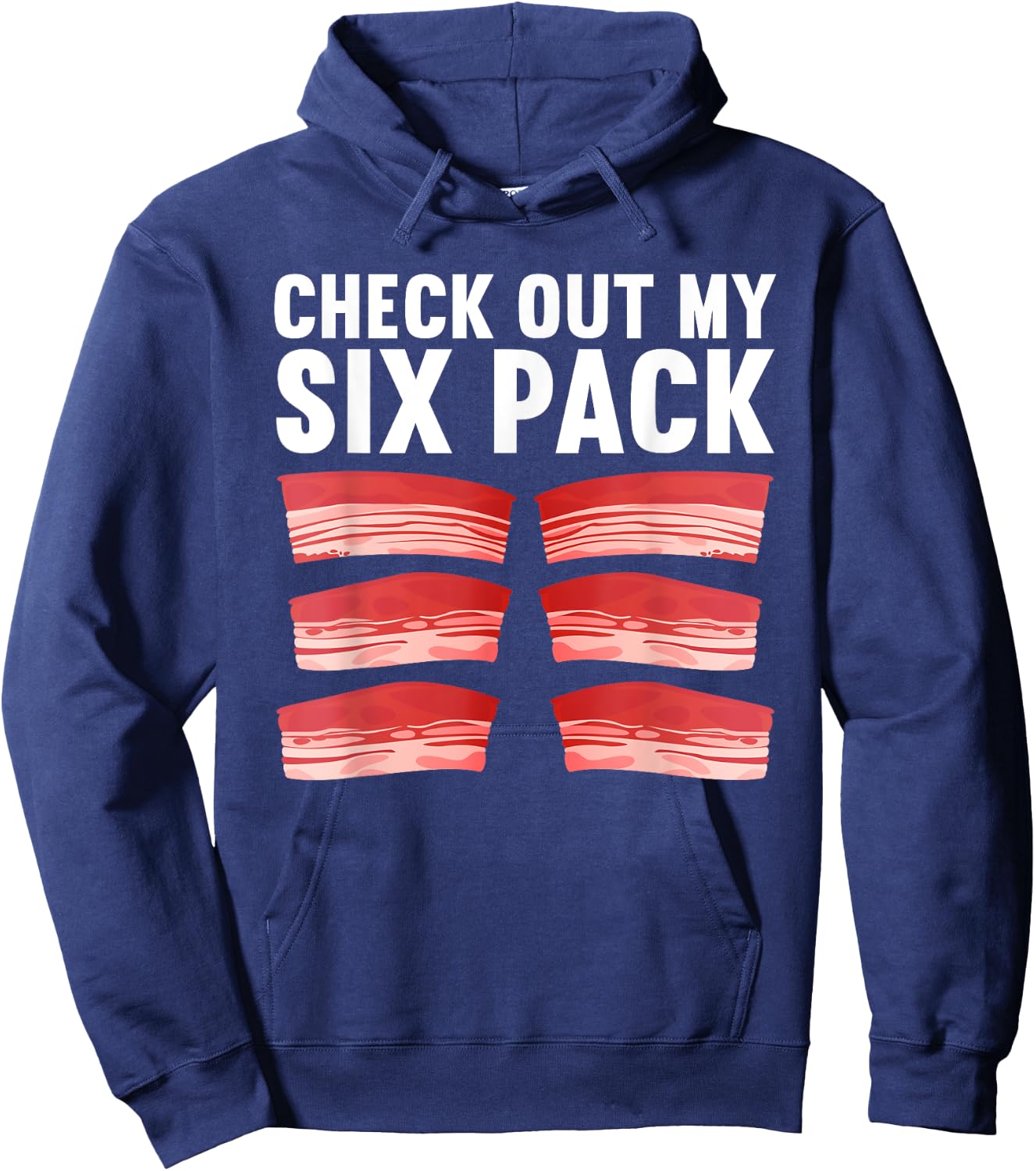 Cool Bacon Women Kids Pork Food Meat Lovers Foodie Hoodie - Hoodie | Navy