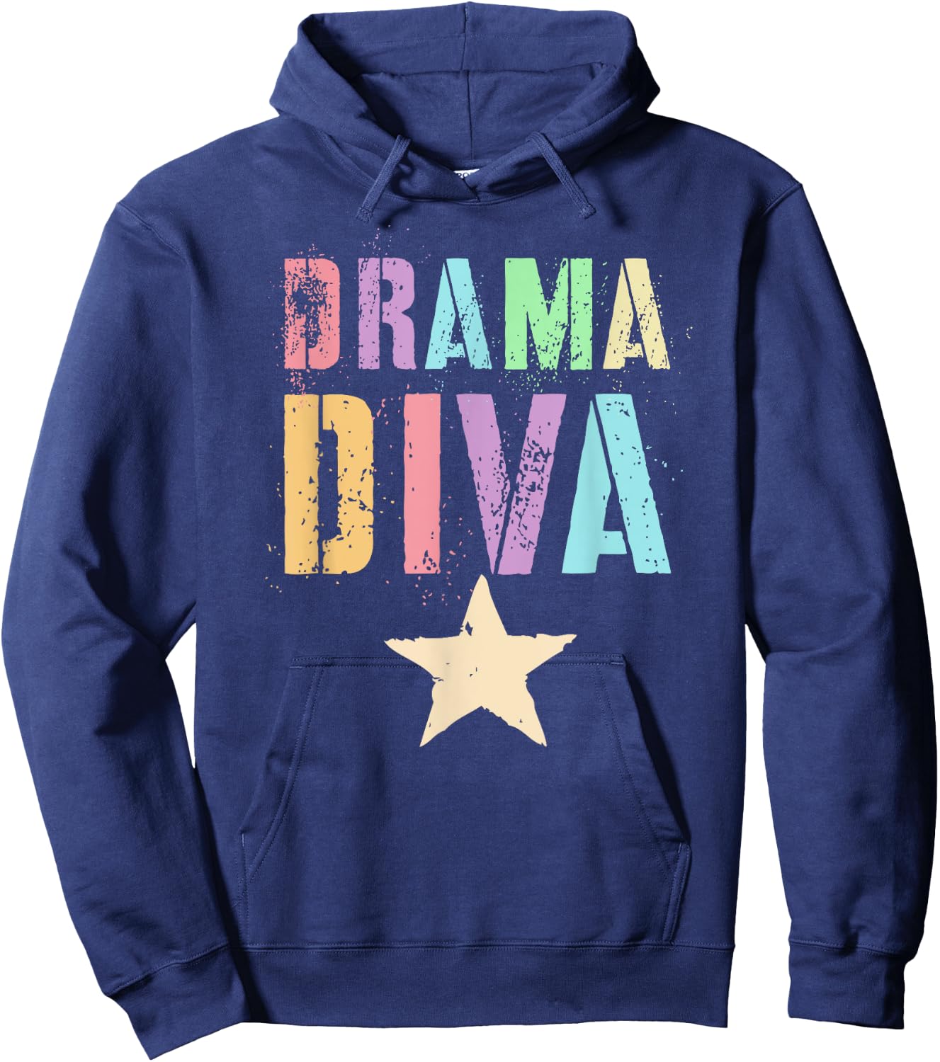 Cute DRAMA DIVA Theater Teacher School Stage Acting Play Gag Women Hoodie - Hoodie | Navy