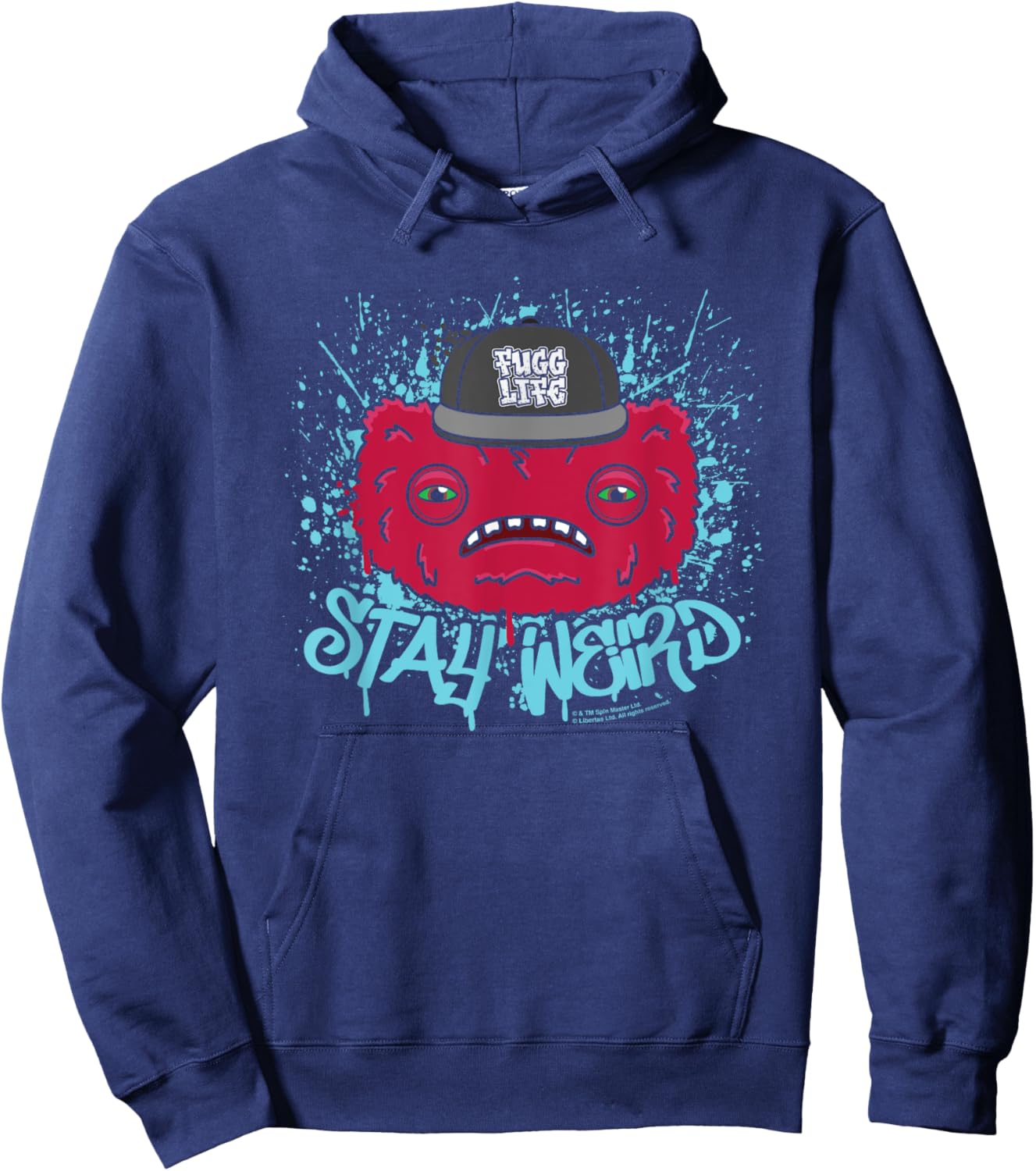 Fuggler Wide Eyed Weirdo Fugg Life Stay Weird Hoodie - Hoodie | Navy