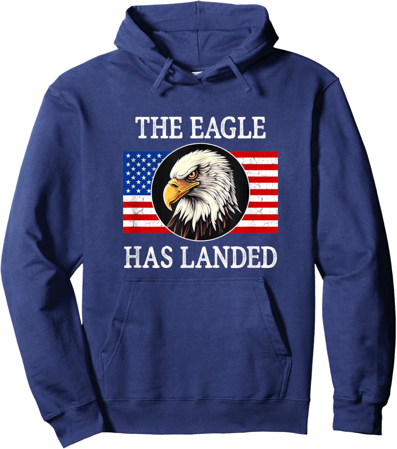 The Eagle Has Landed - Vintage Style Hoodie - Hoodie | Navy