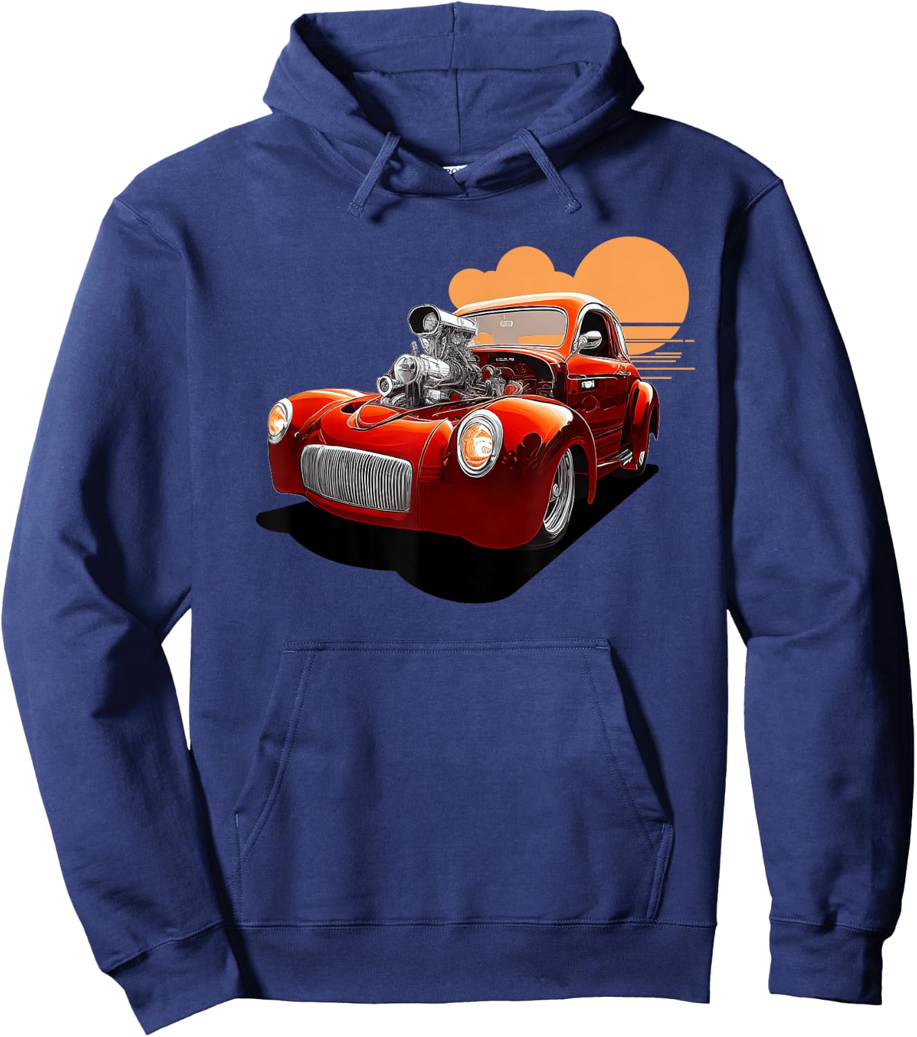 WIld Willy Coup - Drag Street Rod Cruiser Hoodie - Hoodie | Navy