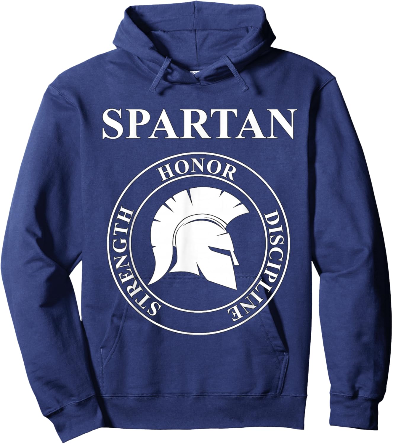 Spartan Warrior Virtues of Sparta Hoodie - Hoodie | Navy
