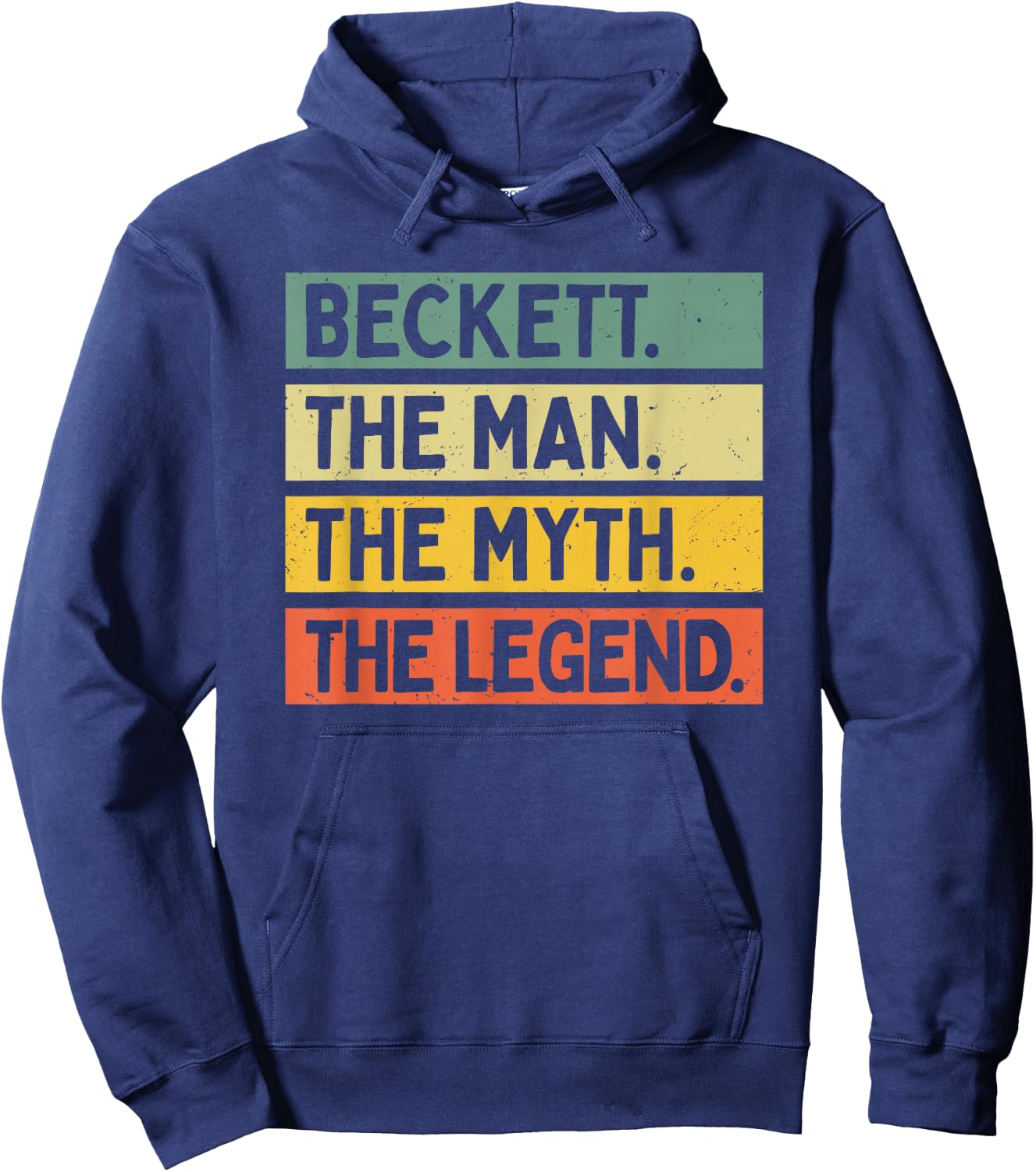 Beckett The Man The Myth The Legend Funny Personalized Quote Hoodie - Hoodie | Navy