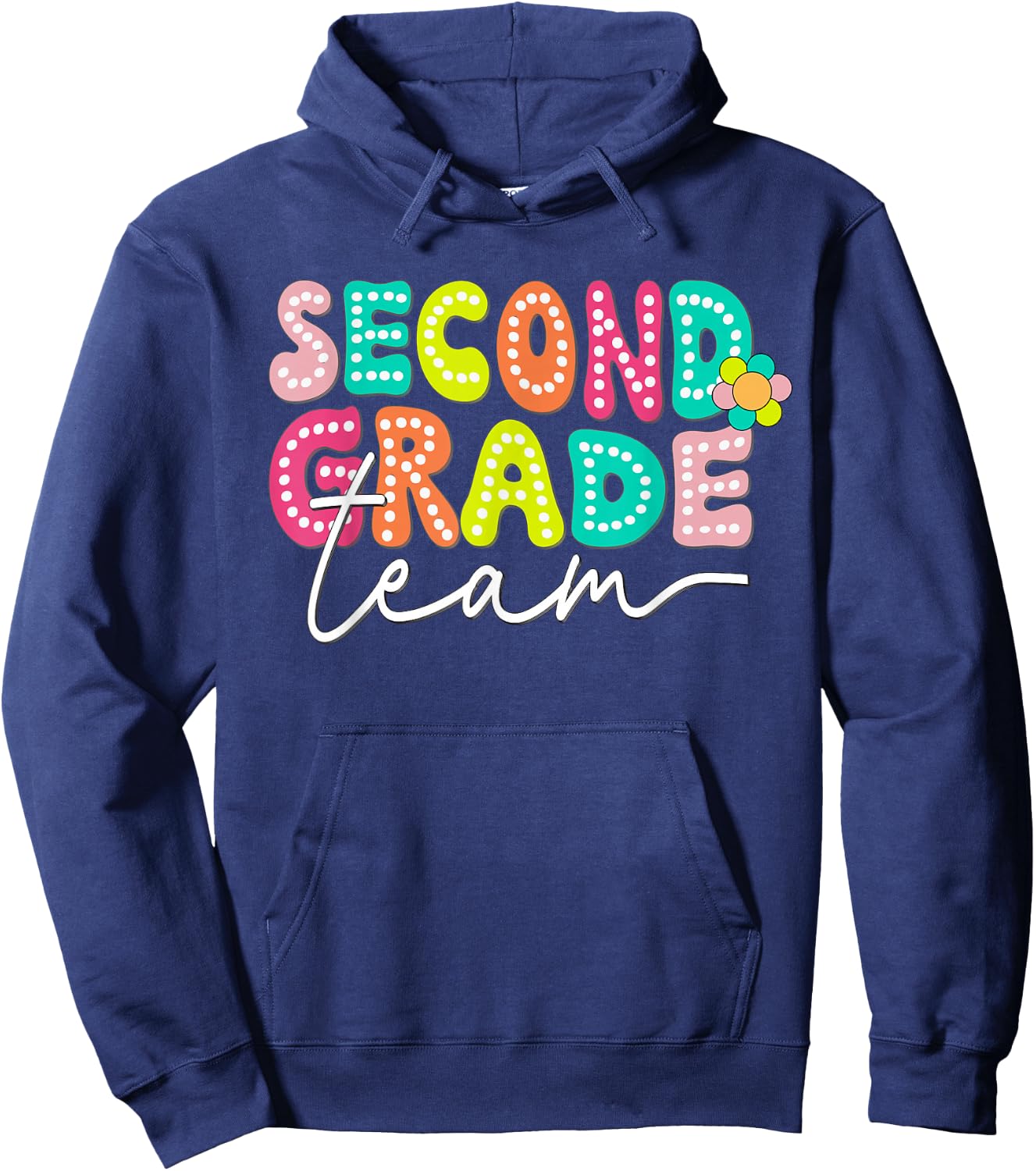 Second Grade Team Teacher Back To School 2nd Grade Squad Hoodie - Hoodie | Navy
