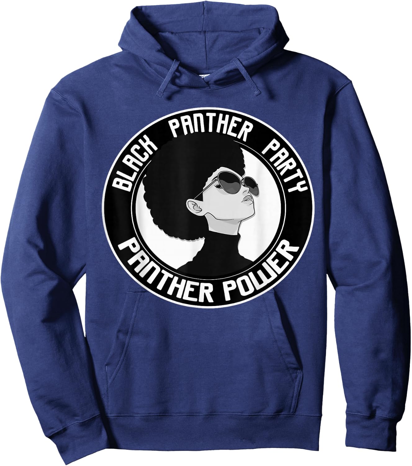 Black Power Panther Party 1966 Natural Hair Afro Melanin Hoodie - Hoodie | Navy