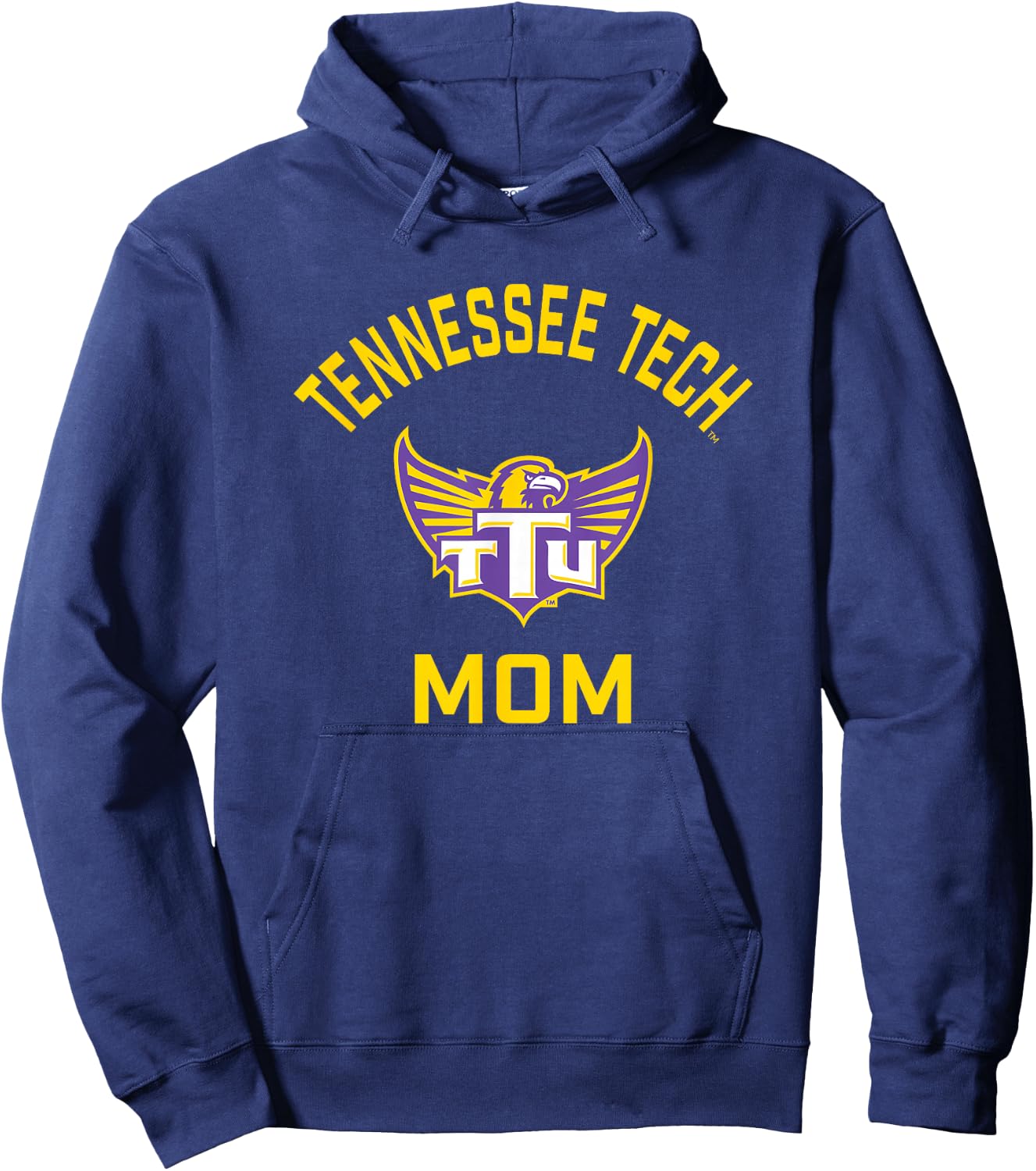 Tennessee Tech Golden Eagles Arched Mom Hoodie - Hoodie | Navy