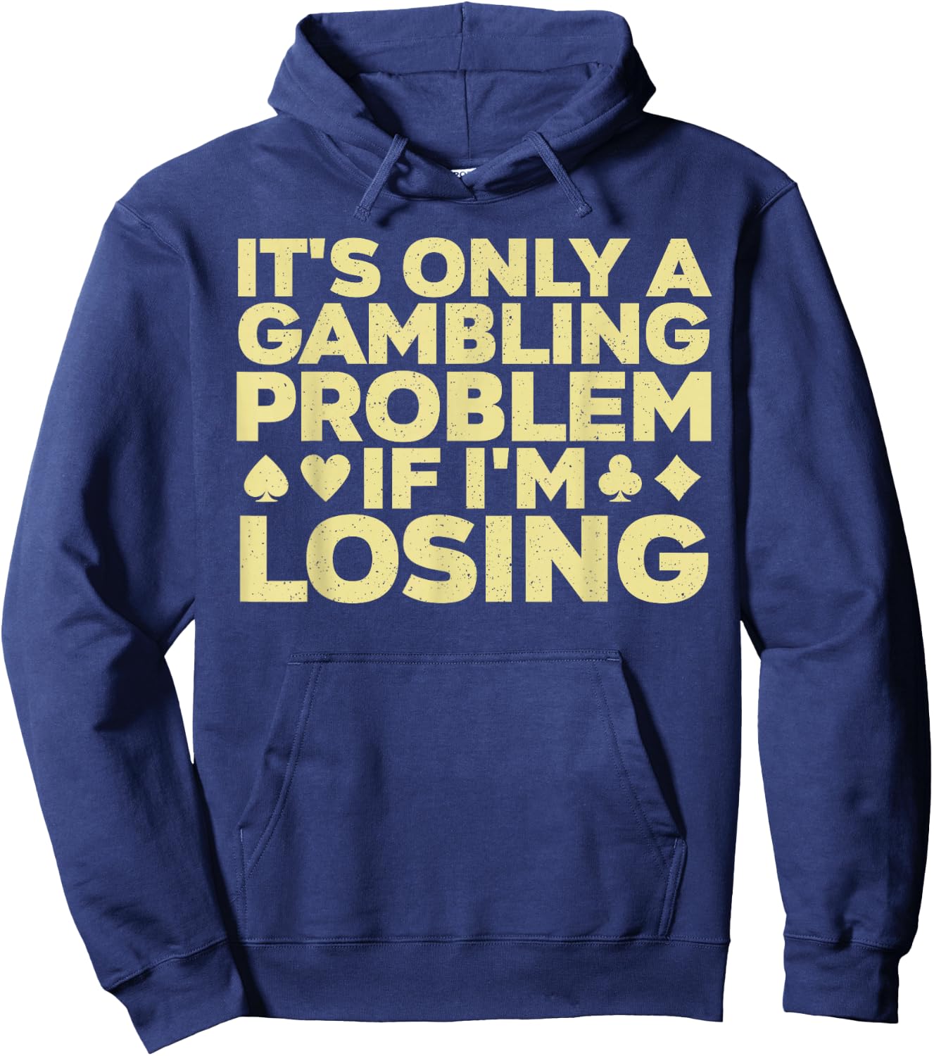 Funny Gambling Art Women Casino Poker Player Gambler Hoodie - Hoodie | Navy