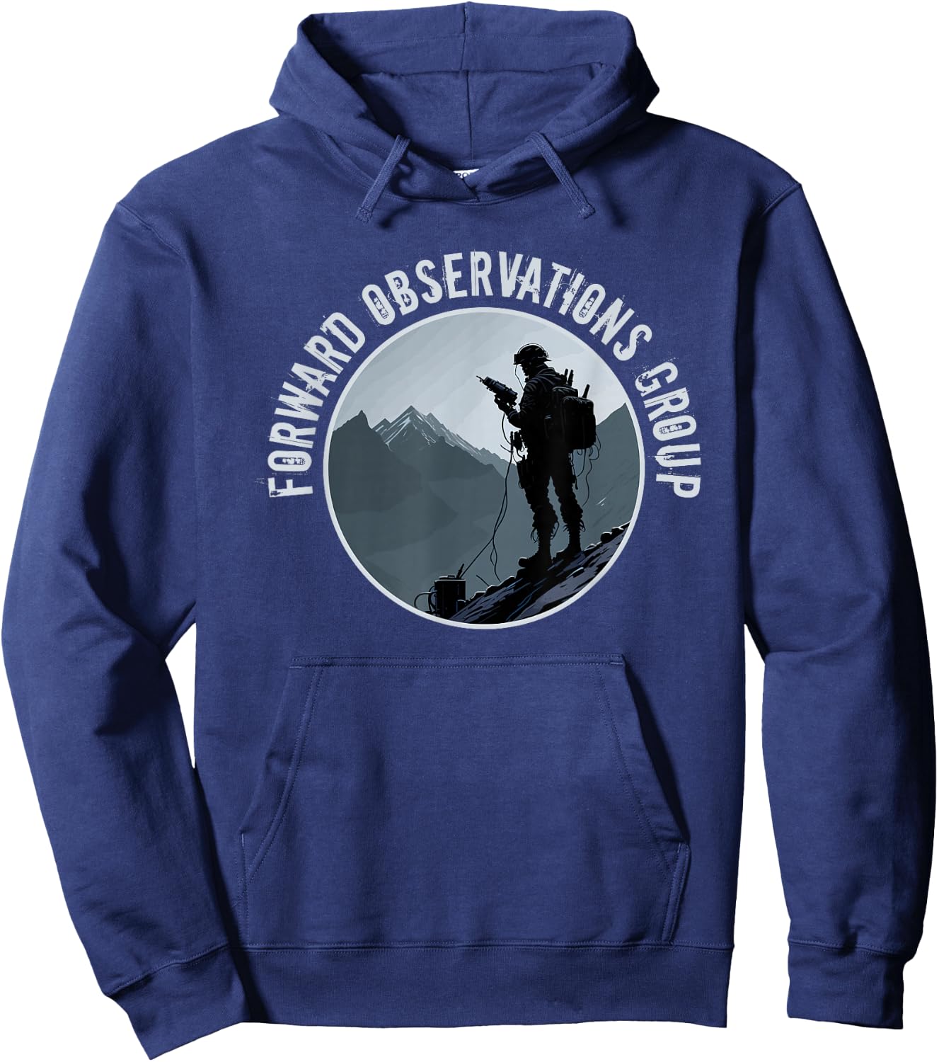 Forward Observations Group - Fog Mountain Scout with Radio Hoodie - Hoodie | Navy