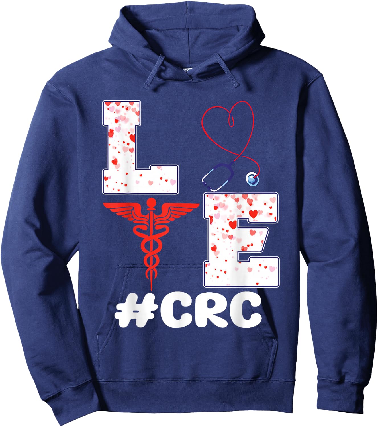 Clinical Research Coordinator CRC Valentine's Day Apparel Hoodie - Hoodie | Navy
