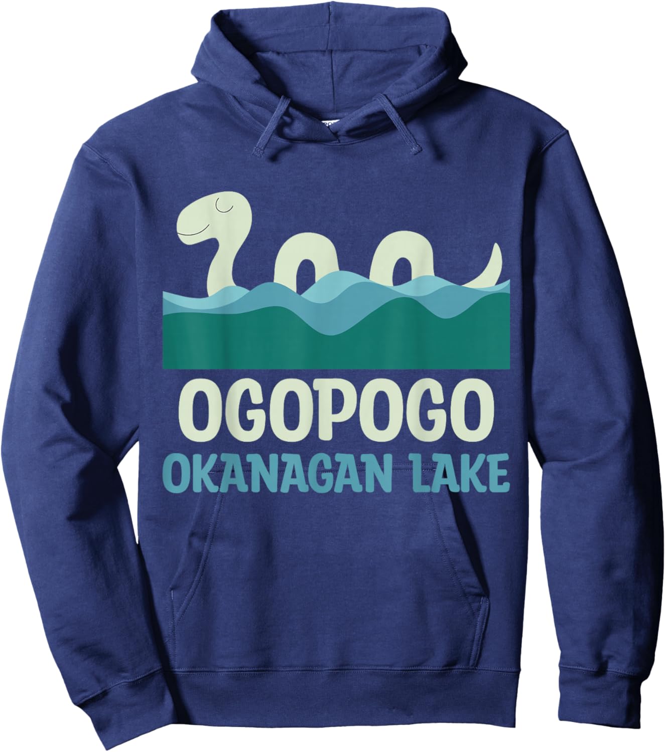 Ogopogo Okanagan Lake Monster Creatures Cute Kawaii Cryptid Hoodie - Hoodie | Navy