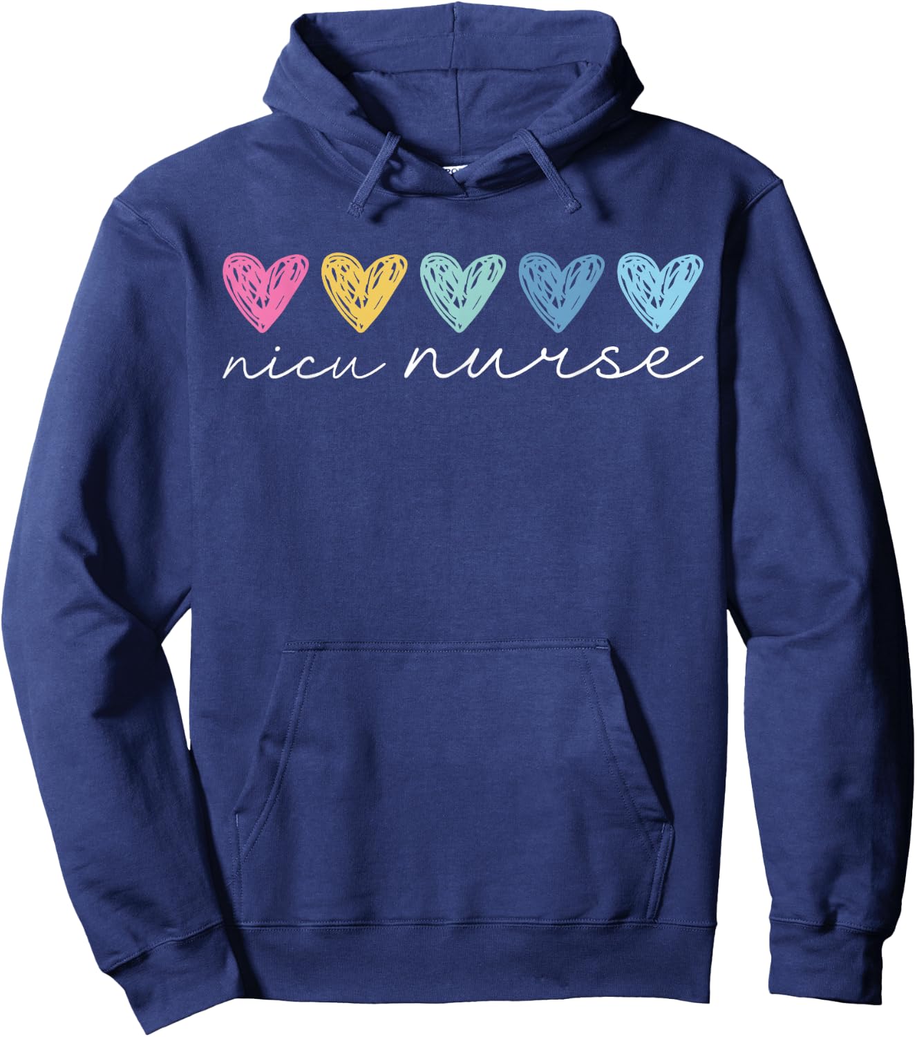 NICU Nurse Neonatal ICU Nurse Infant Care Specialist Newborn Hoodie - Hoodie | Navy