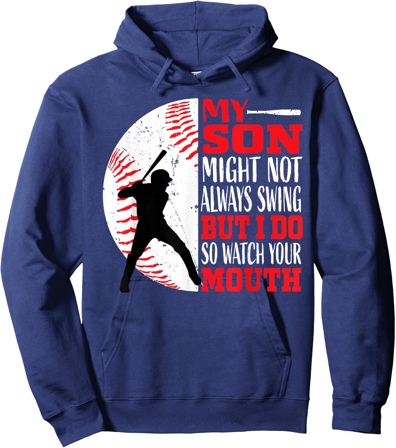 Funny Baseball Shirts Mom Dad Men Women Sayings Shirt Hoodie - Hoodie | Navy