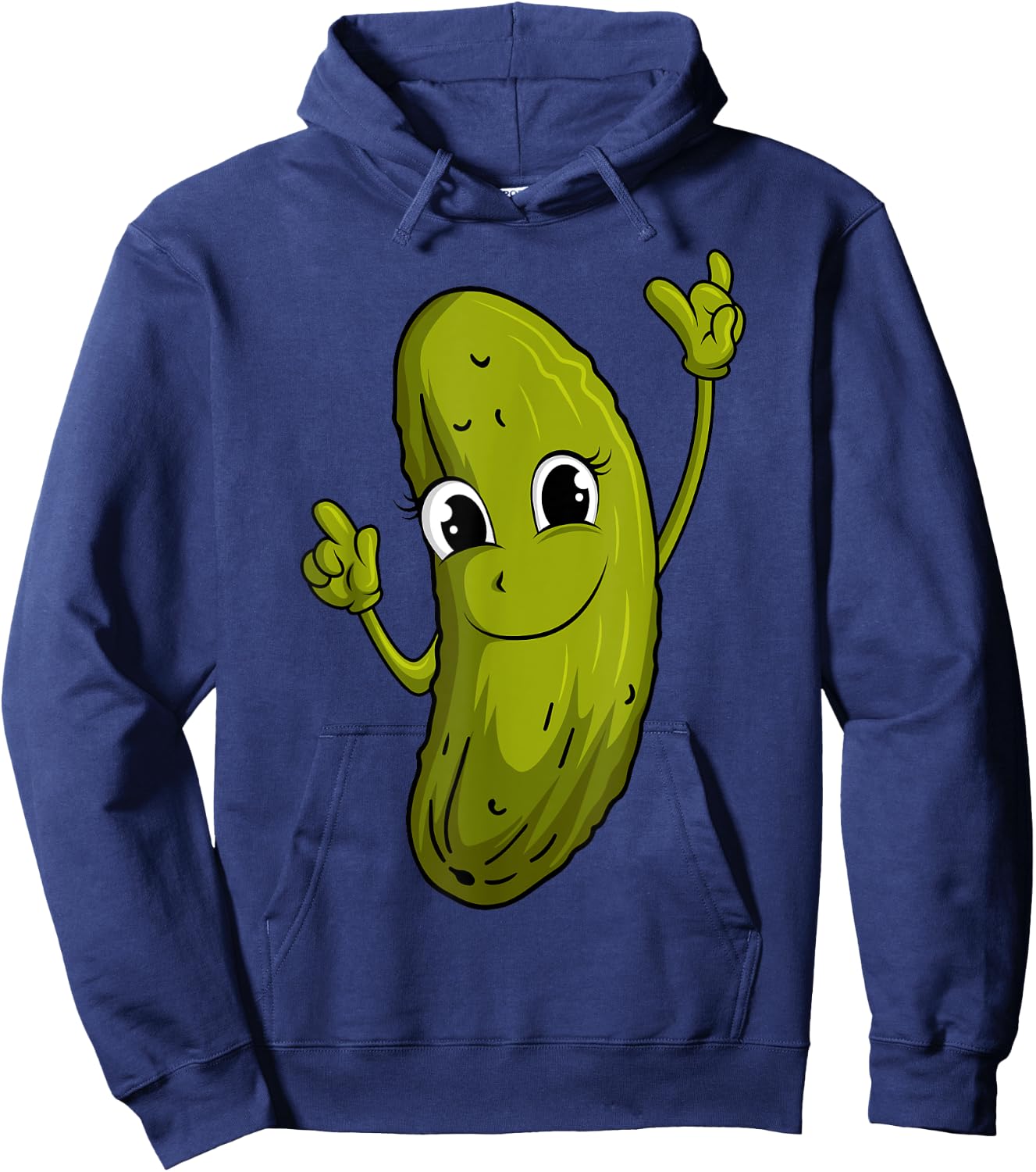 Funny Pickle Cucumber Vegetable Lover Hoodie - Hoodie | Navy