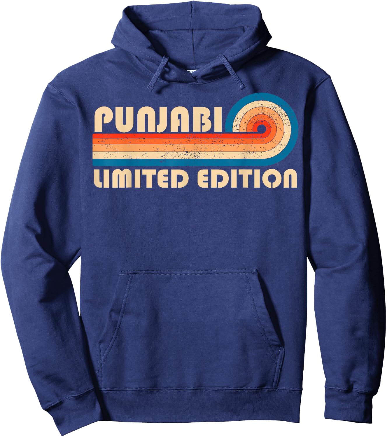 PUNJABI Surname Retro Vintage 80s 90s Birthday Reunion Hoodie - Hoodie | Navy