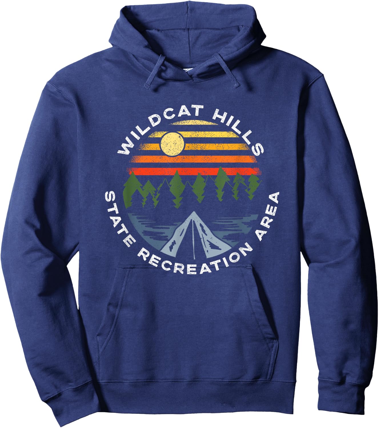 Wildcat Hills State Recreation Area Nebraska Camping Hoodie - Hoodie | Navy