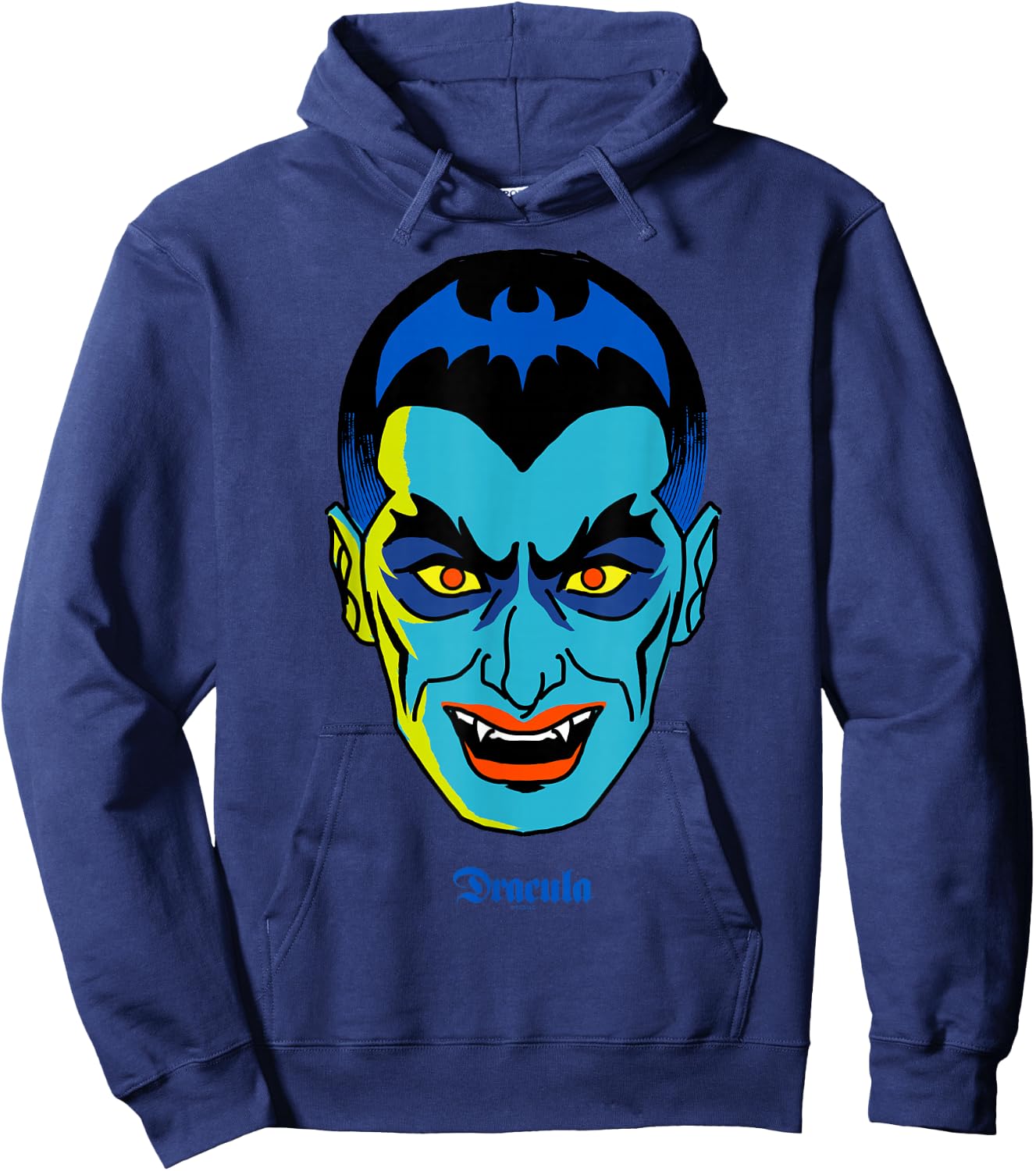 Universal Monsters Dracula Retro Big Face Hoodie - Hoodie | Navy
