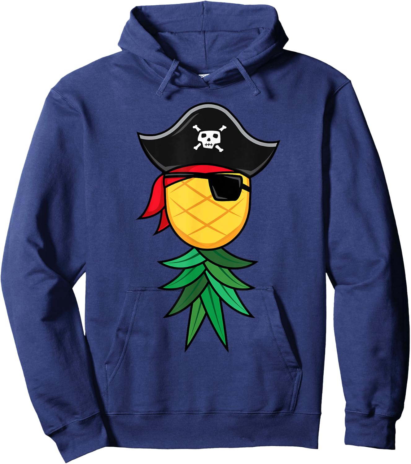 Halloween Pirate Upside Down Pineapple Swingers Lifestyle Hoodie - Hoodie | Navy